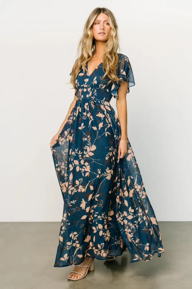 Women Lynlee Metallic Maxi Dress Topaz Baltic Born Maxi Dresses Women Lynlee Metallic Maxi Dress Topaz Baltic Born Maxi Dresses