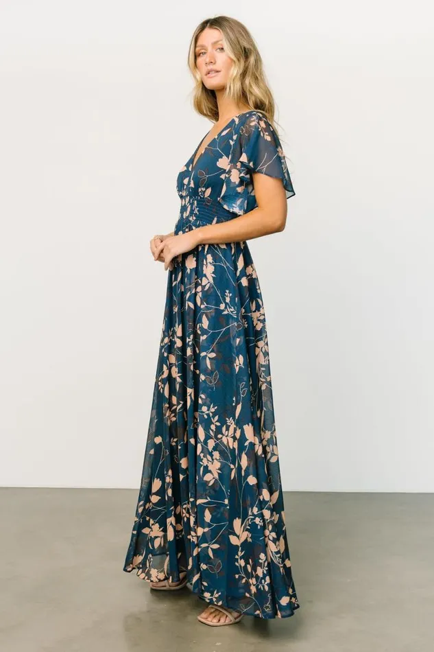 Women Lynlee Metallic Maxi Dress Topaz Baltic Born Maxi Dresses Women Lynlee Metallic Maxi Dress Topaz Baltic Born Maxi Dresses