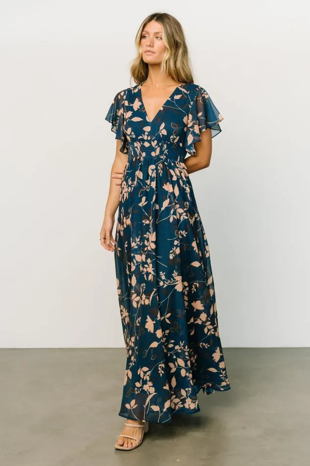 Women Lynlee Metallic Maxi Dress Topaz Baltic Born Maxi Dresses Women Lynlee Metallic Maxi Dress Topaz Baltic Born Maxi Dresses