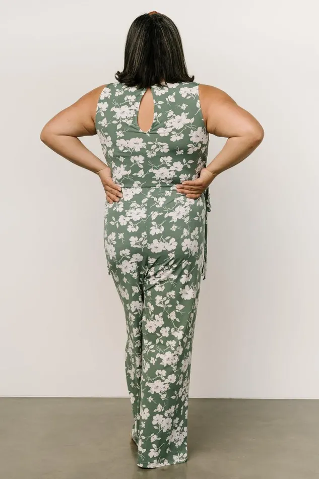 Women Margaux Jumpsuit Dusty Green Ivory Baltic Born Jumpsuits and Rompers