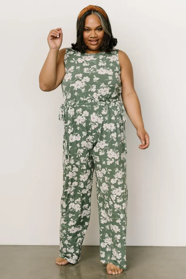 Women Margaux Jumpsuit Dusty Green Ivory Baltic Born Jumpsuits and Rompers