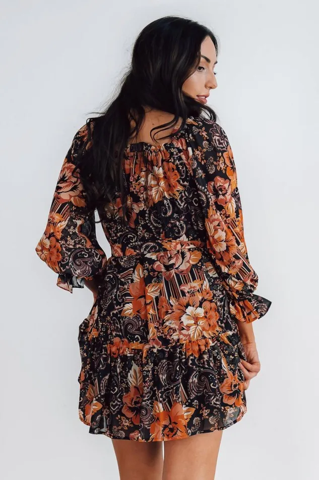 Women Mars Short Dress Black Multi Print Baltic Born Short Dresses Women Mars Short Dress Black Multi Print Baltic Born Short Dresses