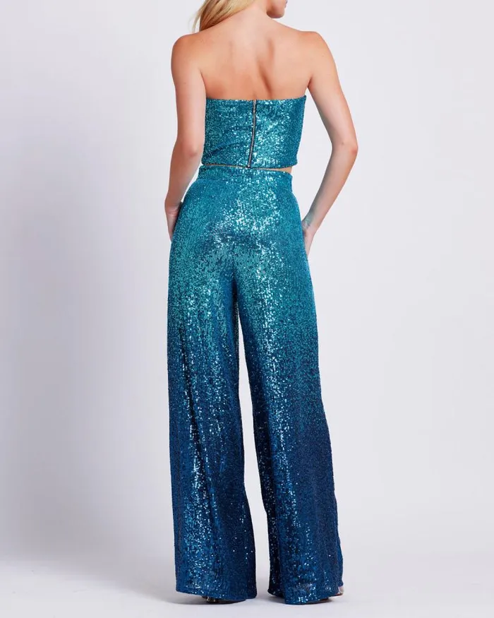 Women Matching Sets PatBO EMBROIDERED OMBRE SEQUIN TOP FINAL SALE High Tide