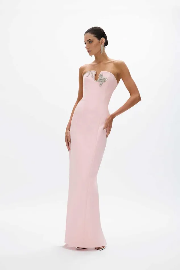 Women Maxi Dresses Rachel Gilbert Leura Gown Rosewater Women Maxi Dresses Rachel Gilbert Leura Gown Rosewater
