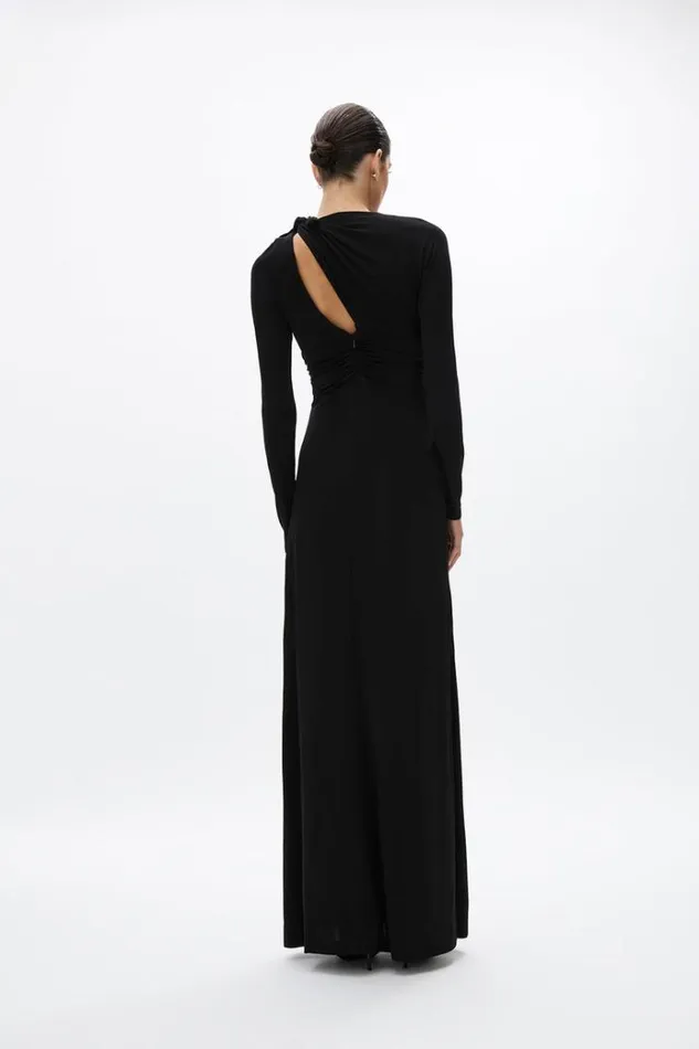 Women Maxi Dresses Rachel Gilbert Tanner Sleeve Gown Black