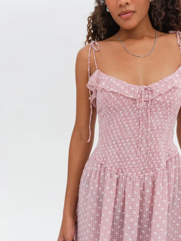 Women Maxine Midi Dress Pink For Love and Lemons Dresses Women Maxine Midi Dress Pink For Love and Lemons Dresses
