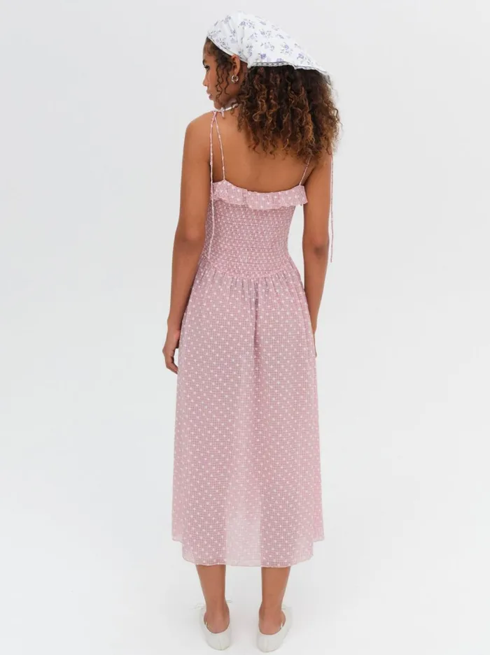 Women Maxine Midi Dress Pink For Love and Lemons Dresses Women Maxine Midi Dress Pink For Love and Lemons Dresses