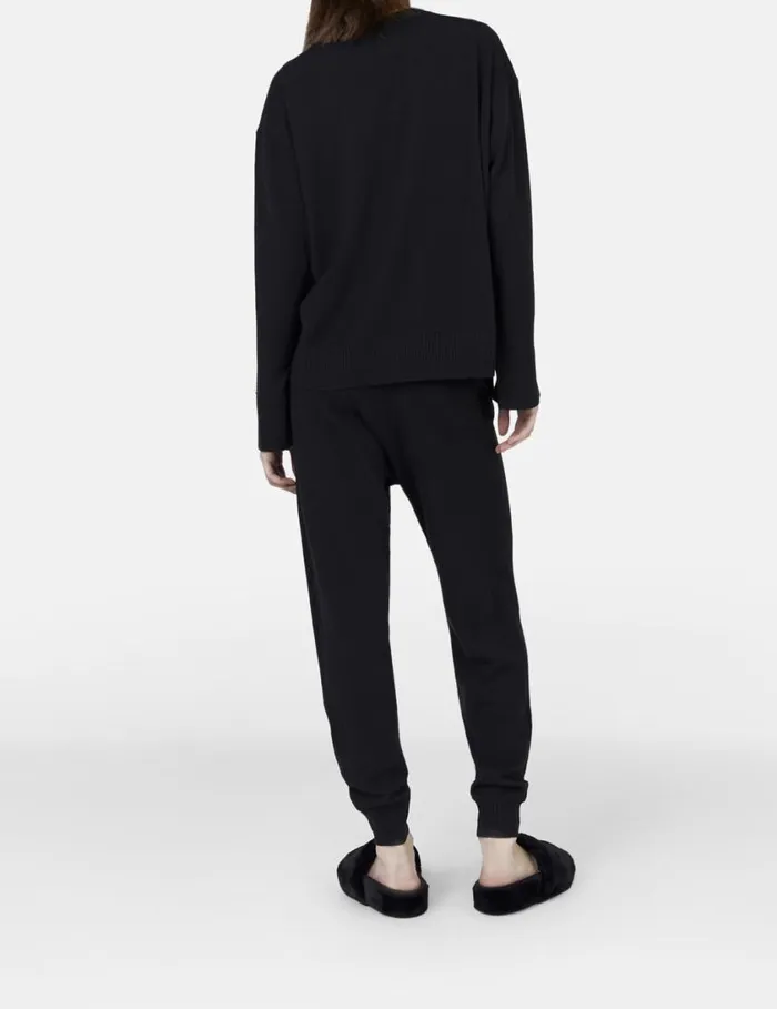 Women MidRise Tapered Sweatpants Black Stella McCartney Pants And Shorts