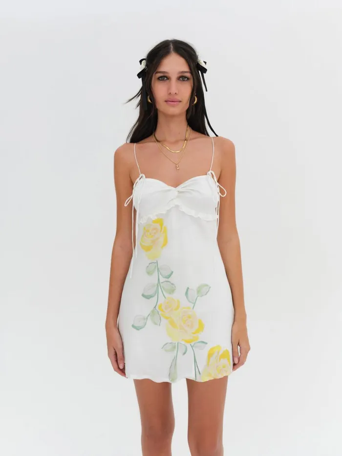 Women Millie Mini Dress White For Love and Lemons Dresses