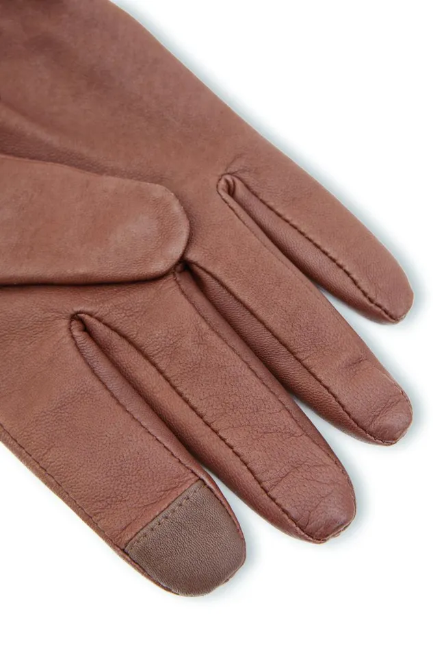 Women Monogram Leather Gloves Tan Holland Cooper Gloves Women Monogram Leather Gloves Tan Holland Cooper Gloves