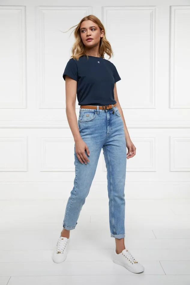 Women Monogram Tee Ink Navy Holland Cooper Tees Women Monogram Tee Ink Navy Holland Cooper Tees
