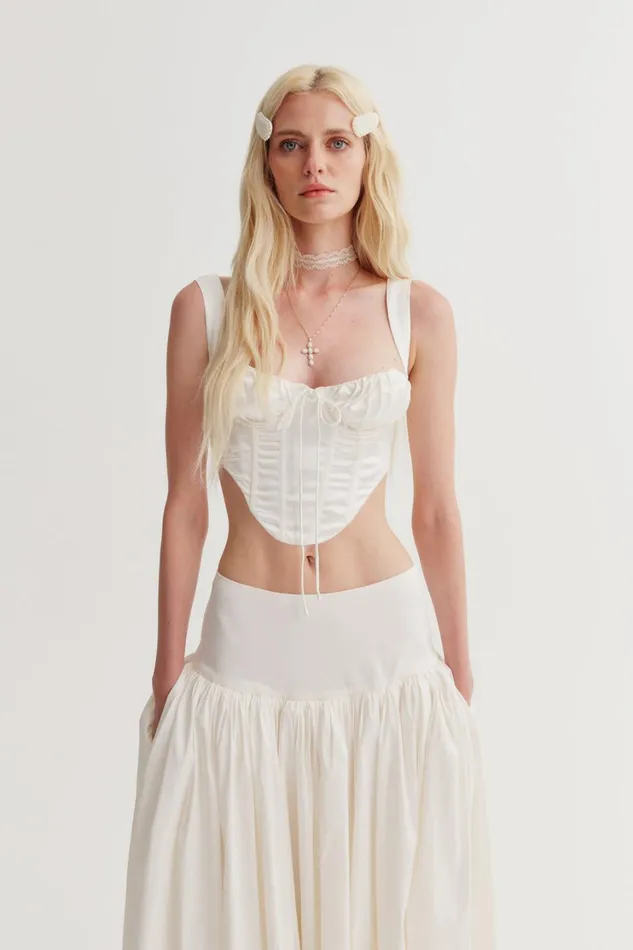 Women Nelly Corset Top White For Love and Lemons Tops Women Nelly Corset Top White For Love and Lemons Tops