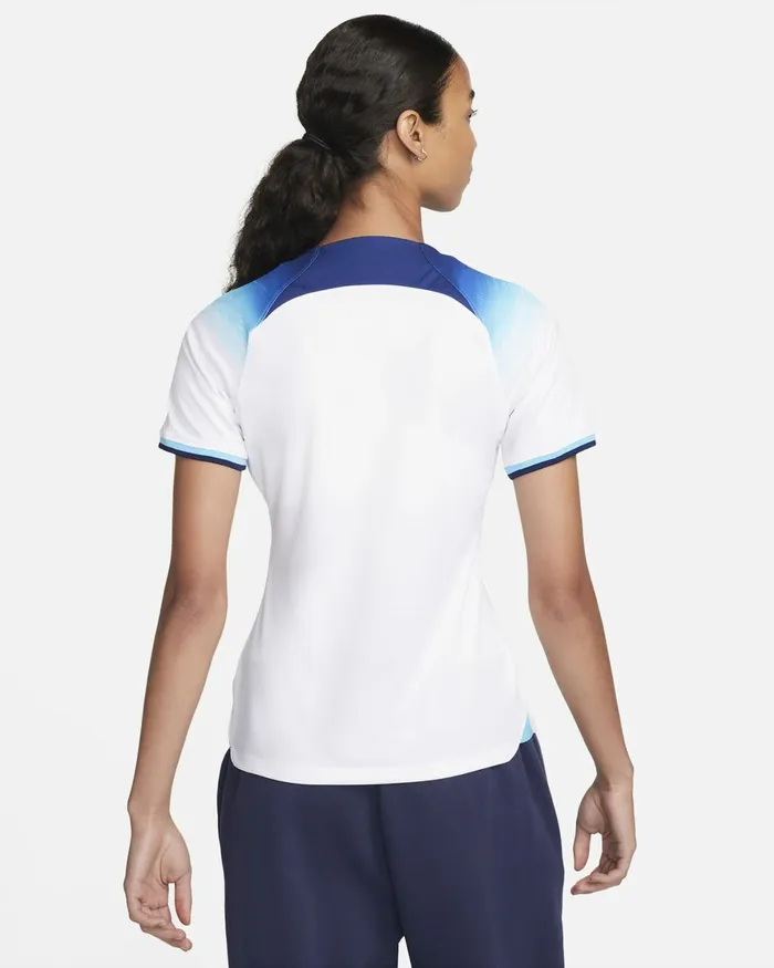 Women Nike All Clothing England 202223 Stadium Home Whiteblue Furyblue Void