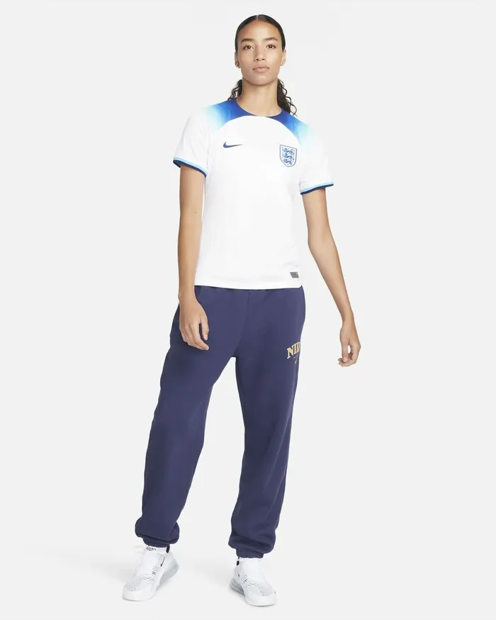 Women Nike All Clothing England 202223 Stadium Home Whiteblue Furyblue Void