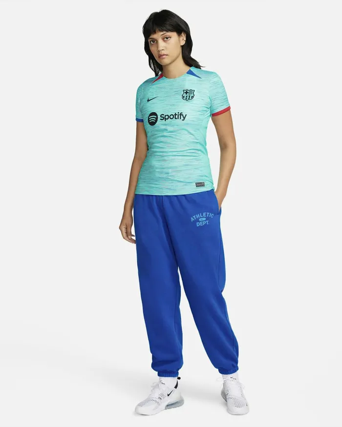 Women Nike All Clothing FC Barcelona 202324 Stadium Third Light Aquaroyal Blueuniversity Redblack