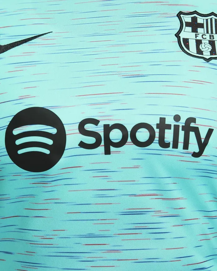 Women Nike All Clothing FC Barcelona 202324 Stadium Third Light Aquaroyal Blueuniversity Redblack