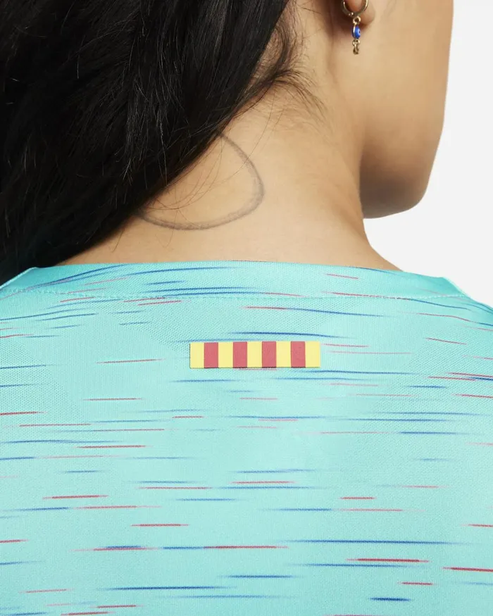 Women Nike All Clothing FC Barcelona 202324 Stadium Third Light Aquaroyal Blueuniversity Redblack