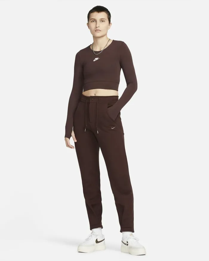 Women Nike All Clothing Sportswear Modern Fleece Earthplum Eclipse