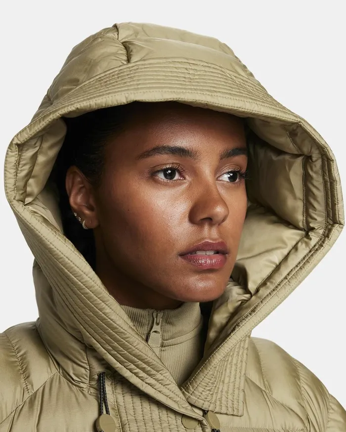 Women Nike All Clothing Sportswear Swoosh Puffer PrimaLoft Neutral Olivewhite