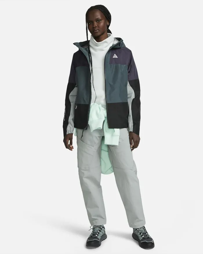 Women Nike All Clothing StormFIT ADV ACG 039Chain Of Craters039 Faded Sprucegridironmica Greensummit White