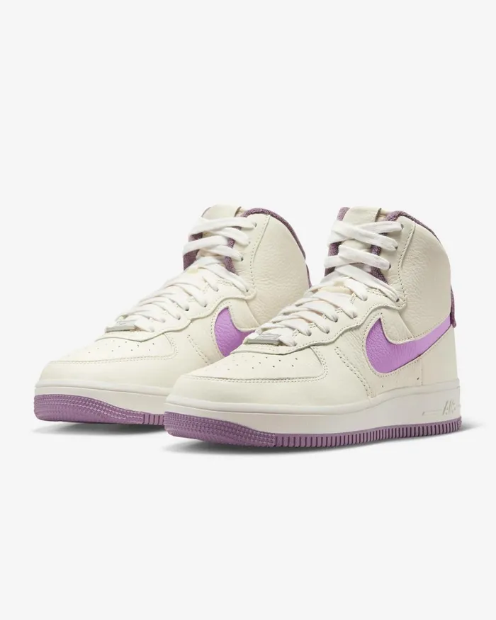 Women Nike All Shoes Air Force 1 Sculpt Pale Ivoryviolet Dustphantomrush Fuchsia