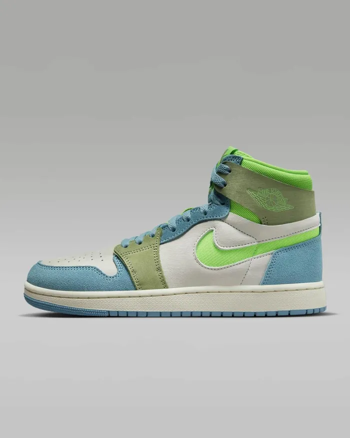 Women Nike All Shoes Air Jordan 1 Zoom CMFT 2 Ceruleanoil Greenphantomgreen Strike