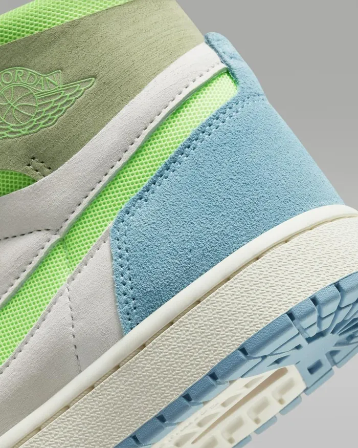 Women Nike All Shoes Air Jordan 1 Zoom CMFT 2 Ceruleanoil Greenphantomgreen Strike