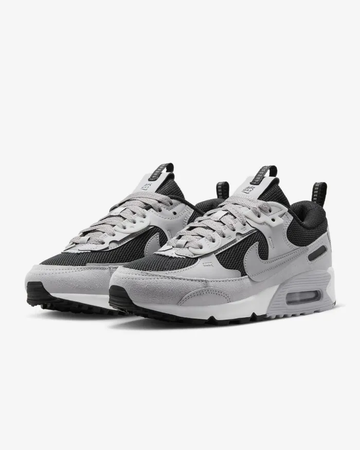 Women Nike All Shoes Air Max 90 Futura Pewterblackwhitepewter