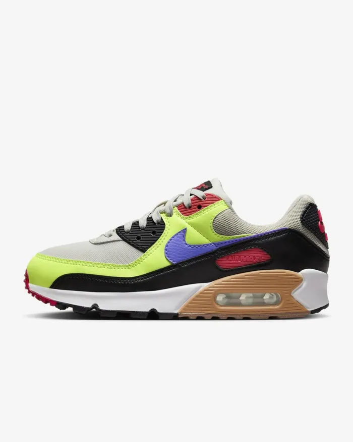 Women Nike All Shoes Air Max 90 Light Bonevoltblacklight Ultramarine