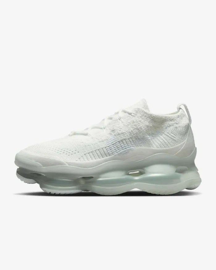 Women Nike All Shoes Air Max Scorpion Flyknit Whitefootball Greypure Platinum