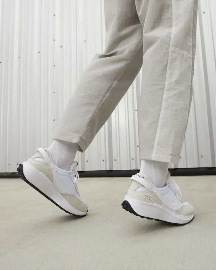 Women Nike All Shoes Waffle Debut Whiteblackorangewhite