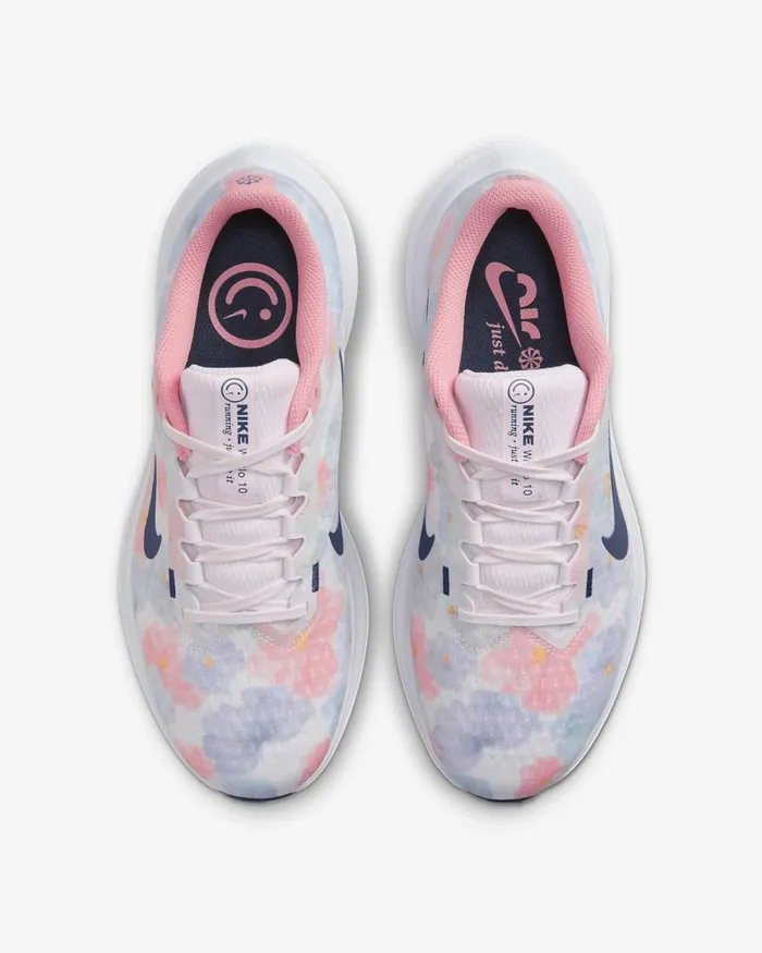 Women Nike All Shoes Winflo 10 Premium Pearl Pinkcoral Chalkwhitemidnight Navy