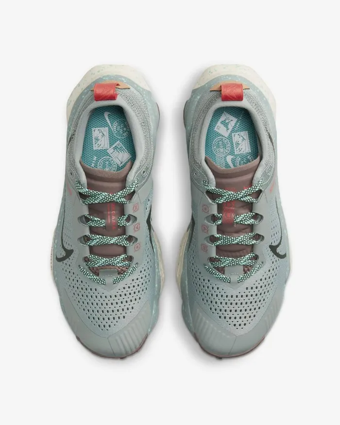Women Nike All Shoes Zegama Mica Greenplum Eclipseamber Brownsequoia
