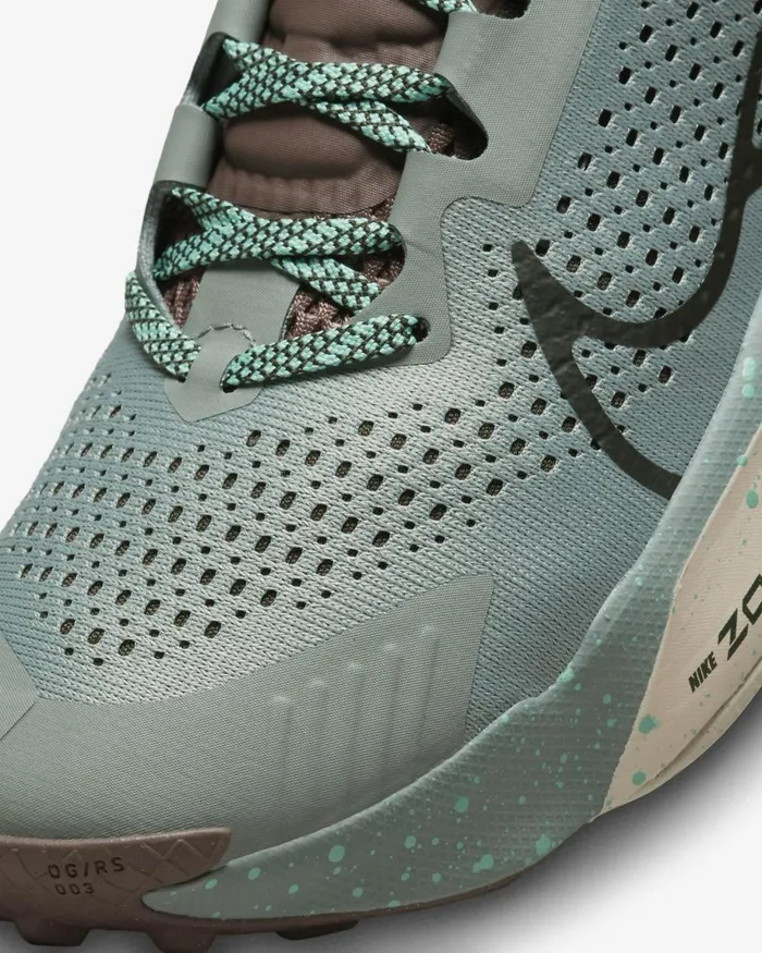 Women Nike All Shoes Zegama Mica Greenplum Eclipseamber Brownsequoia