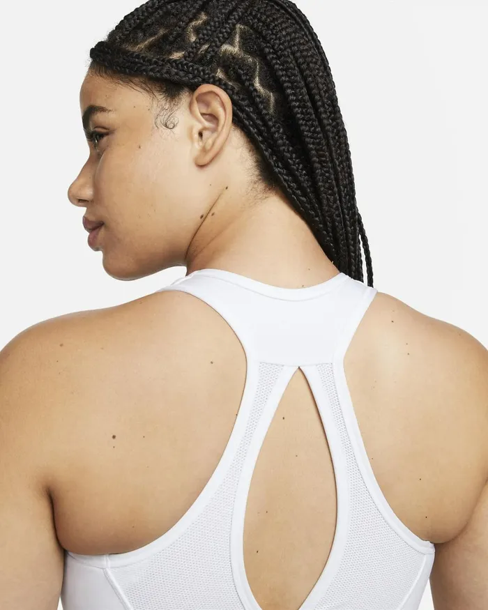 Women Nike Sports Bras Swoosh High Support Whitewhiteblack
