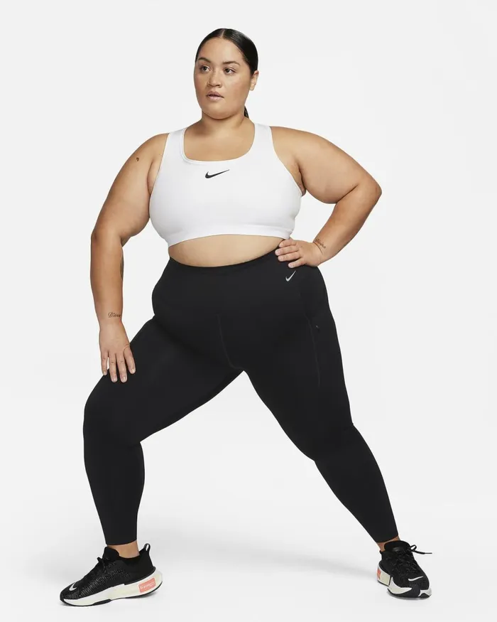 Women Nike Sports Bras Swoosh High Support Whitewhiteblack