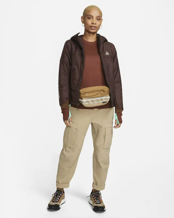 Women Nike Tops And TShirts ACG DriFIT ADV 039Goat Rocks039 Oxen Brownlight Mentabrown Basaltsummit White