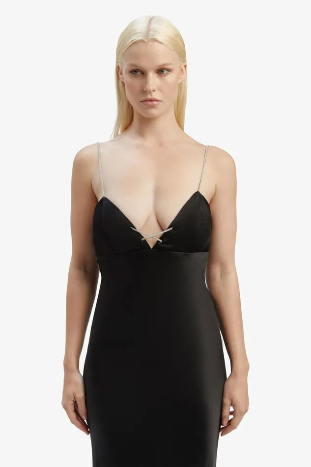 Women Occasion Dresses Bardot Lili Midi Dress In Black Black