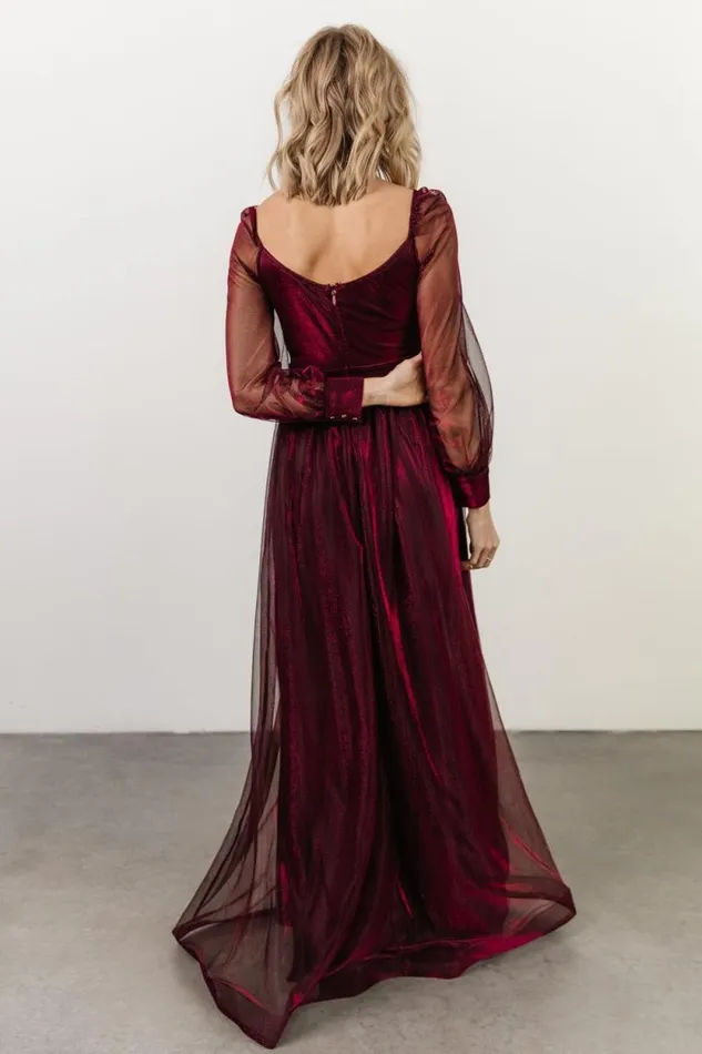Women Octavia Shimmer Gown Mulberry Baltic Born Embellished and Sequined
