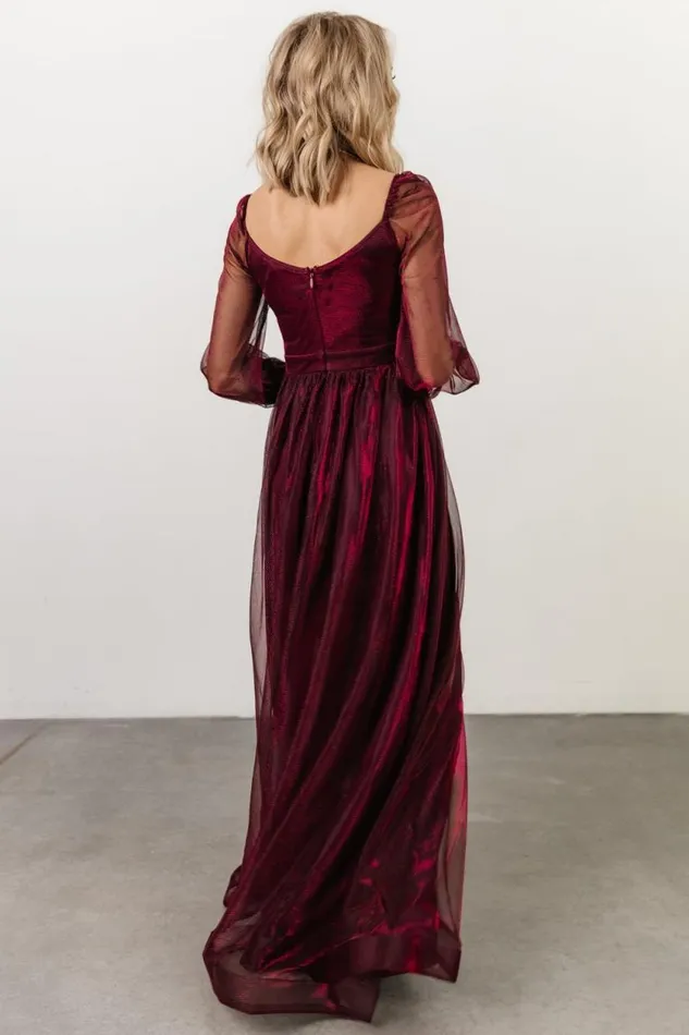 Women Octavia Shimmer Gown Mulberry Baltic Born Embellished and Sequined