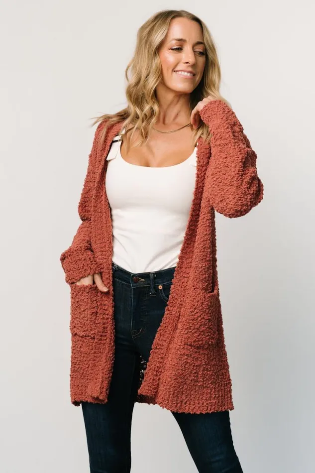 Women Oxford Pocket Cardigan Rust Baltic Born Sweaters Women Oxford Pocket Cardigan Rust Baltic Born Sweaters