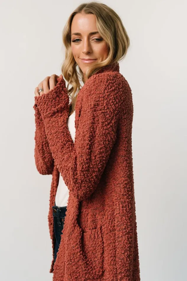 Women Oxford Pocket Cardigan Rust Baltic Born Sweaters Women Oxford Pocket Cardigan Rust Baltic Born Sweaters