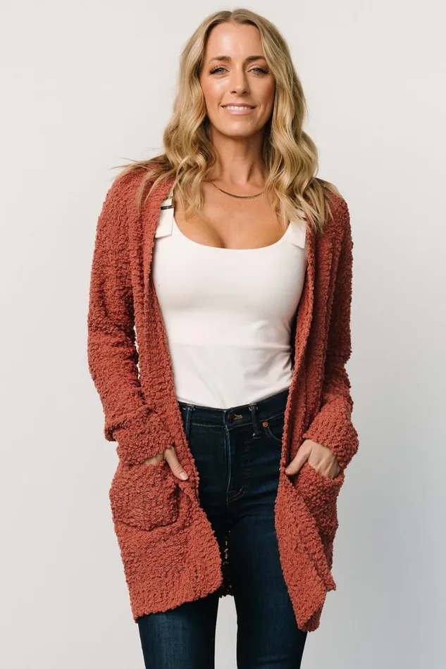 Women Oxford Pocket Cardigan Rust Baltic Born Sweaters Women Oxford Pocket Cardigan Rust Baltic Born Sweaters