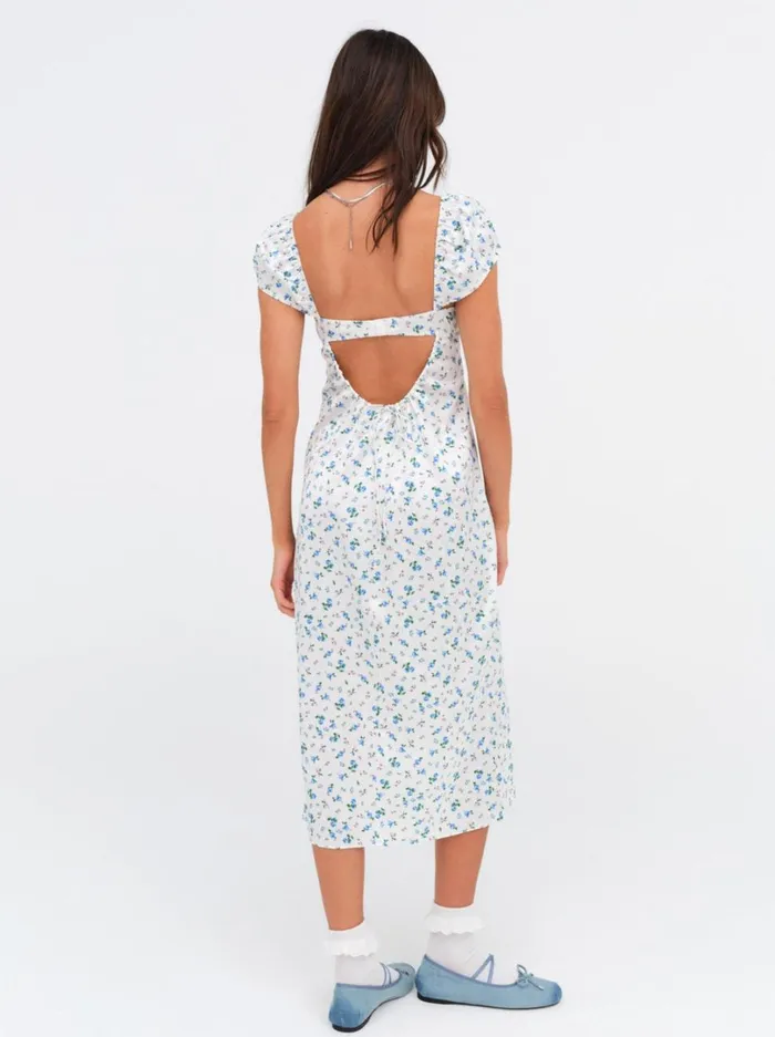 Women Paloma Midi Slip Dress Blue For Love and Lemons Dresses