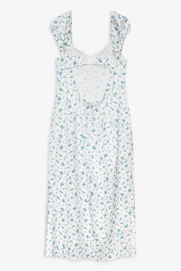 Women Paloma Midi Slip Dress Blue For Love and Lemons Dresses