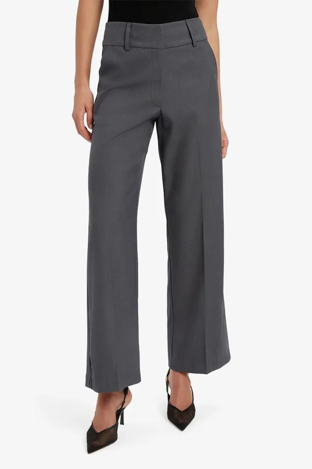 Women Pants Bardot Maika Straight Leg Pant In Dark Grey Dark Grey Women Pants Bardot Maika Straight Leg Pant In Dark Grey Dark Grey
