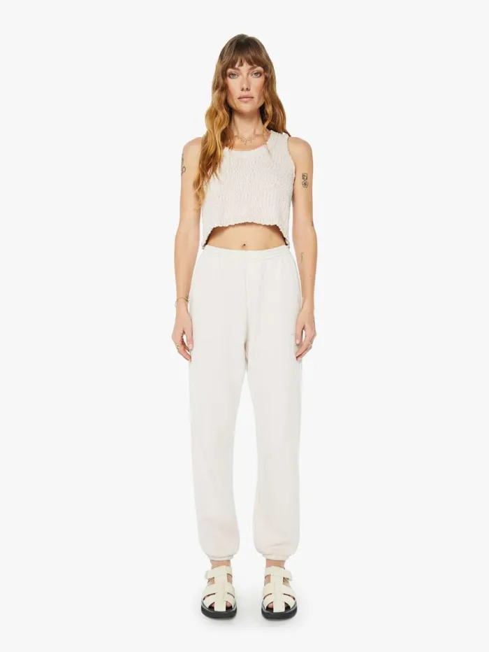 Women Pants Mother Denim Mason Sweatpant W Pockets Lunar