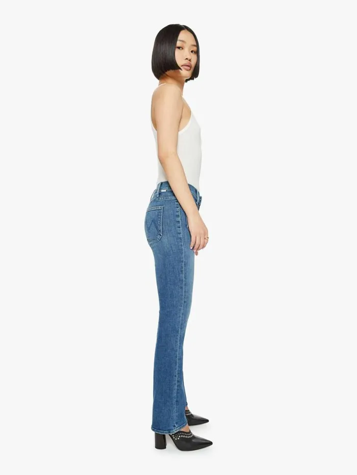 Women Petites Mother Denim PETITES The Lil039 Patch Pocket Insider Sneak Blue