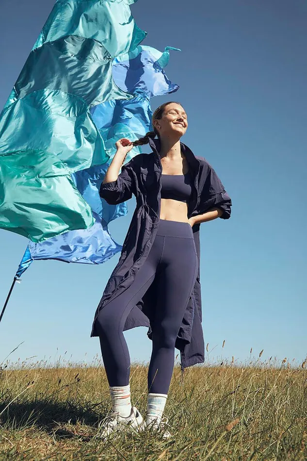 Women Puffers and Jackets Cotton On Longline Anorak Quiet Sky