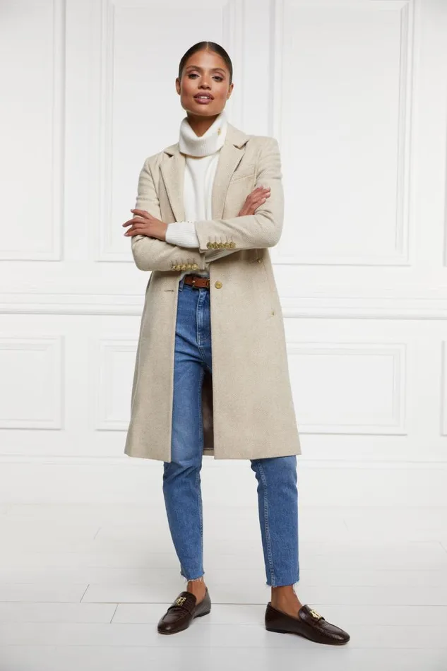 Women Regency Coat Biscuit Holland Cooper Tailoring